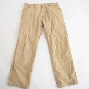 Vintage Field & Stream Outfitter Tan Cargo Pants  with Fleece Liner 38x32